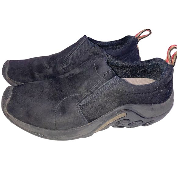 Merrell Women's Jungle Moc Suede Slip on Shoes Midnight Black Sz 6.5 - Picture 1 of 12